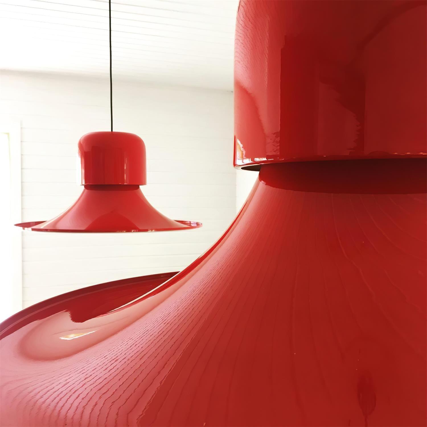 Nordisk Pendant Lamp Flared Red LED Modern - Letslighting