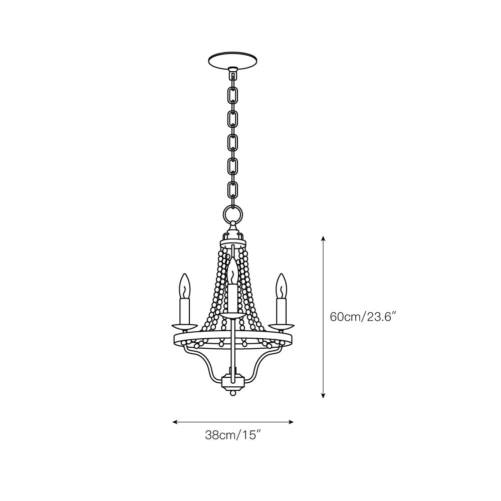 Alloren Vintage Industrial Empire Chandelier - Letslighting