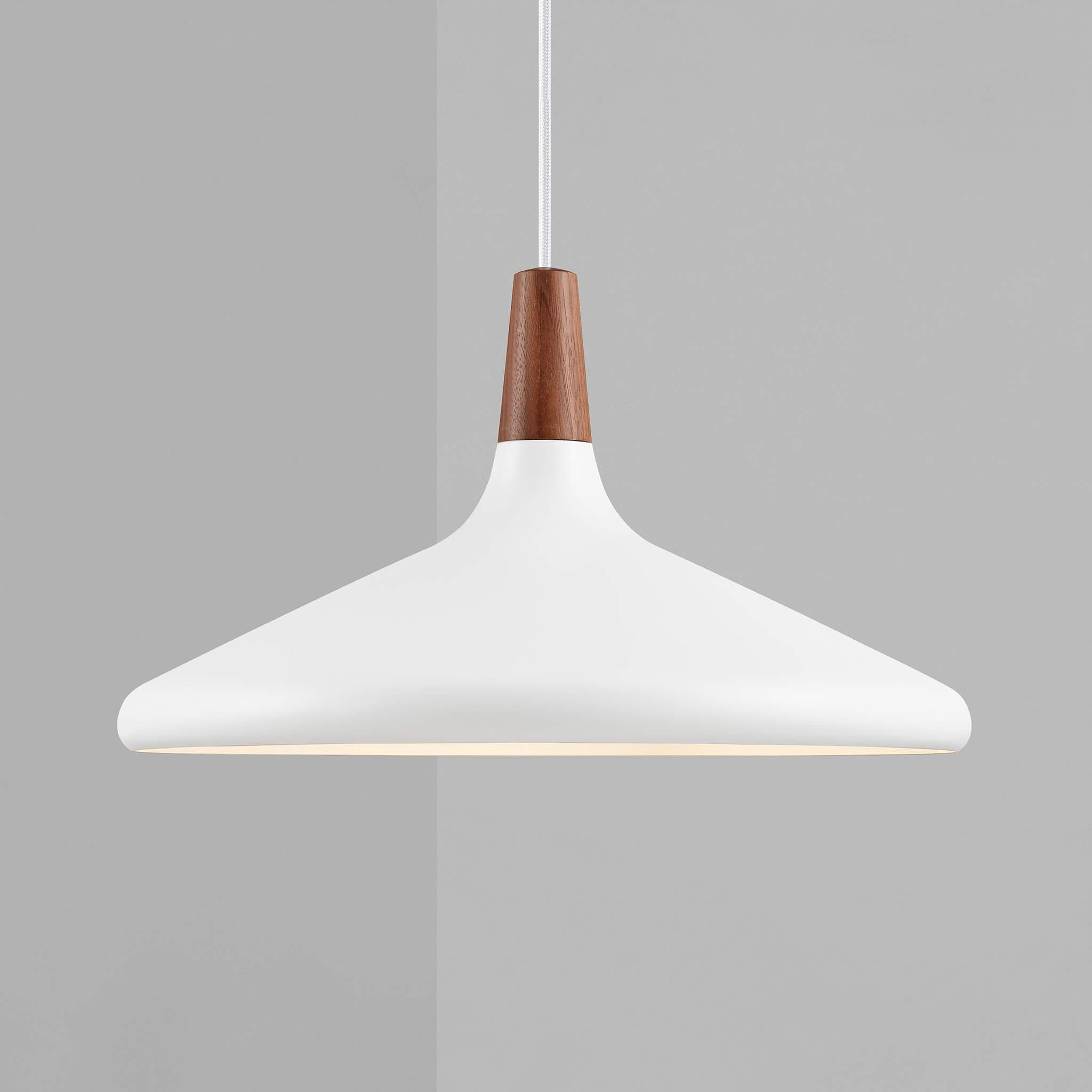 Nori Pendant Lamp Minimalist Shape With Wooden - Letslighting