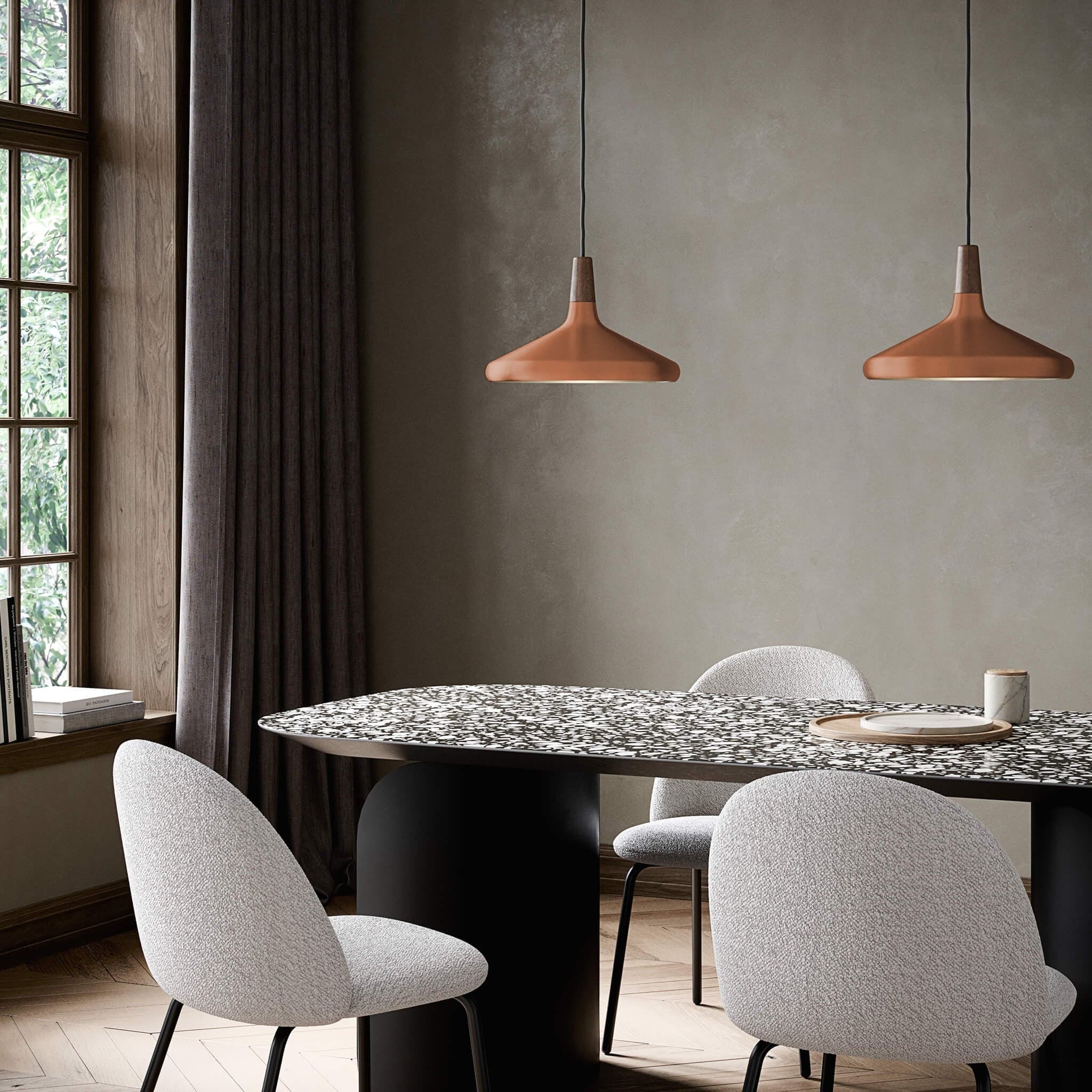 Nori Pendant Lamp Minimalist Shape With Wooden - Letslighting
