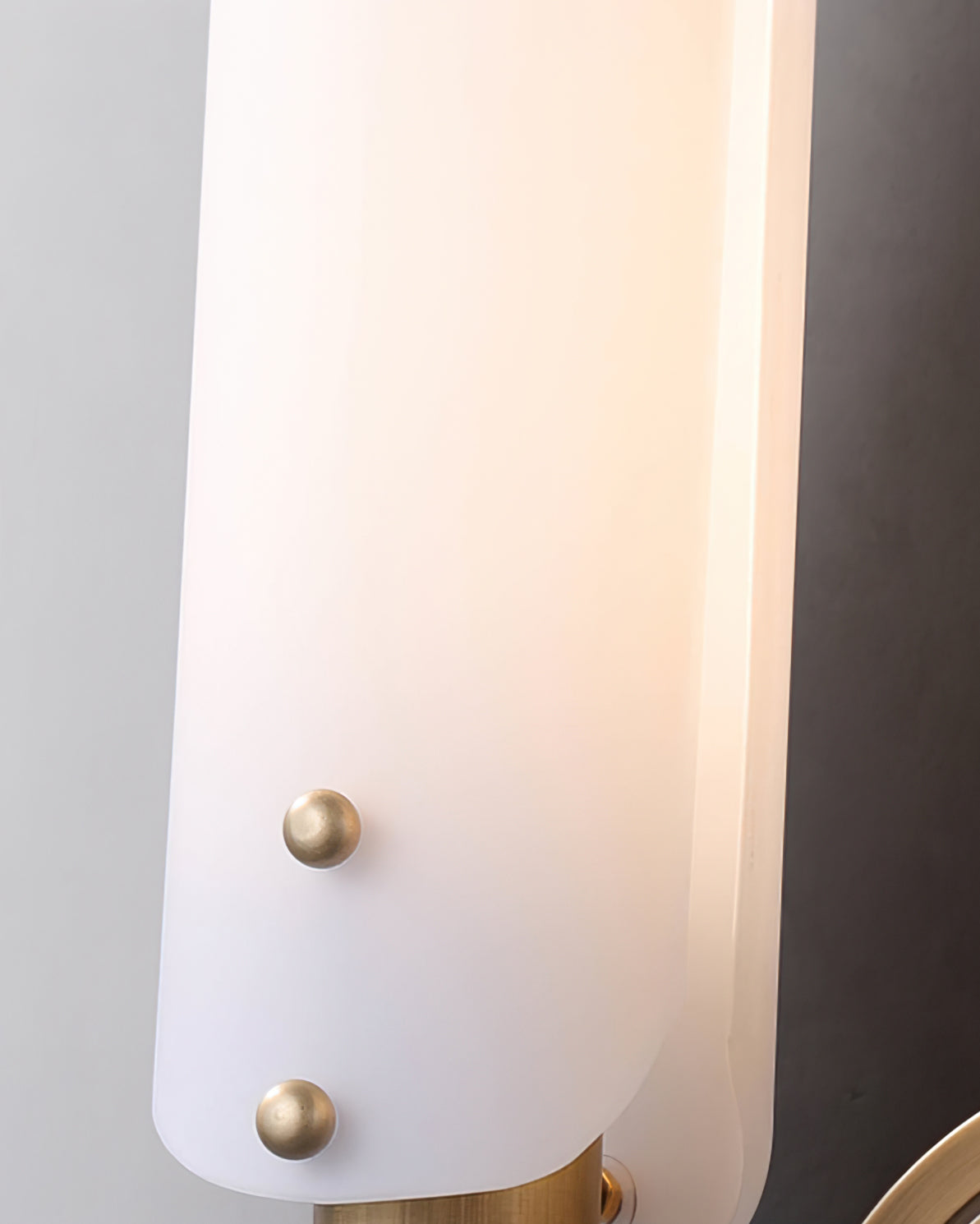 Norwalk Wall Lamp Brass Base With Dual Glass Shades For Hallways - Letslighting