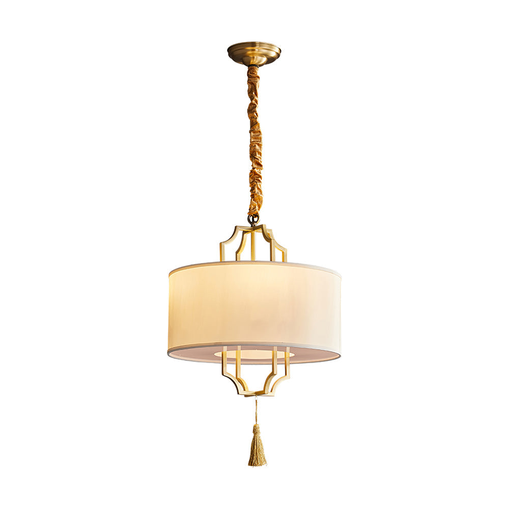 Norwell Chandelier All-Copper Frame With Oriental Modern - Letslighting