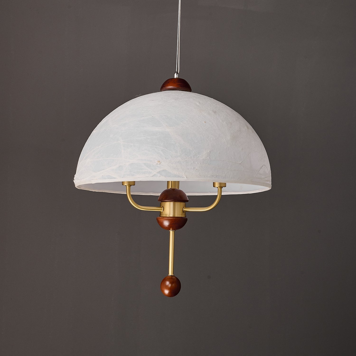 Varaeia Traditional Elegance Bloom Fabric Wood Pendant Lamp - Letslighting
