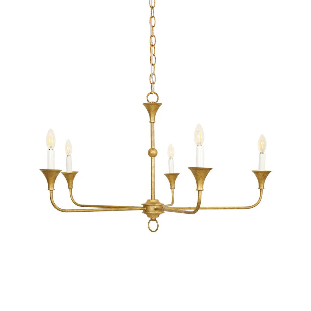 Unity Vintage Mid-century Bronze Chandelier - Letslighting