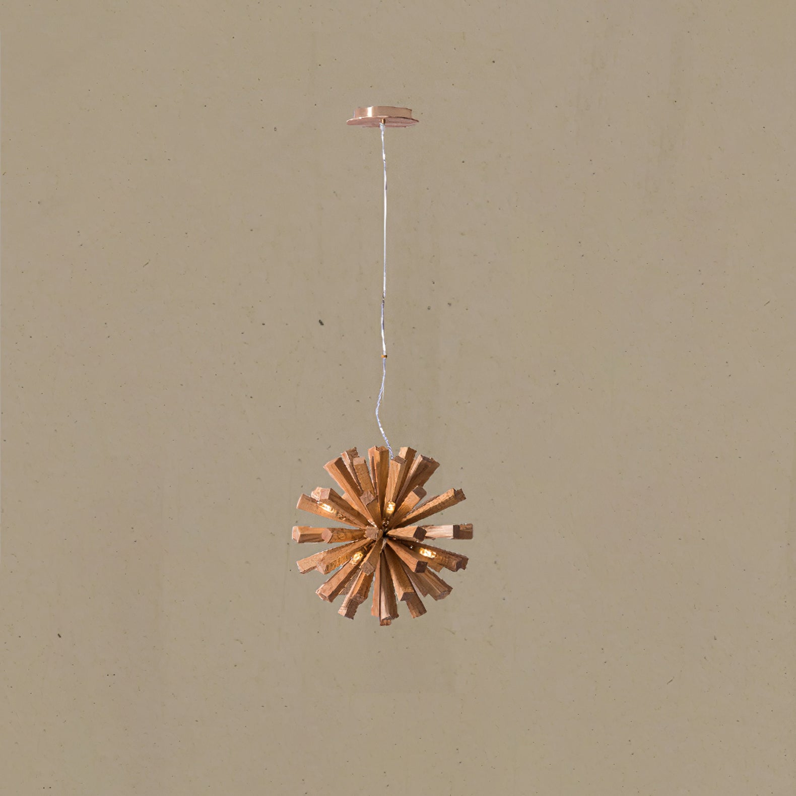 Nova Premium Nordic Art Burst Wood Chandelier - Letslighting