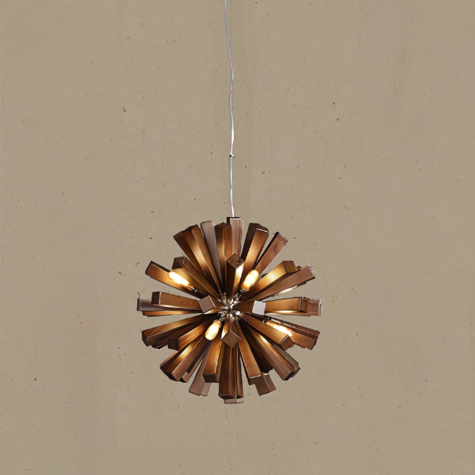 Nova Premium Nordic Art Burst Wood Chandelier - Letslighting
