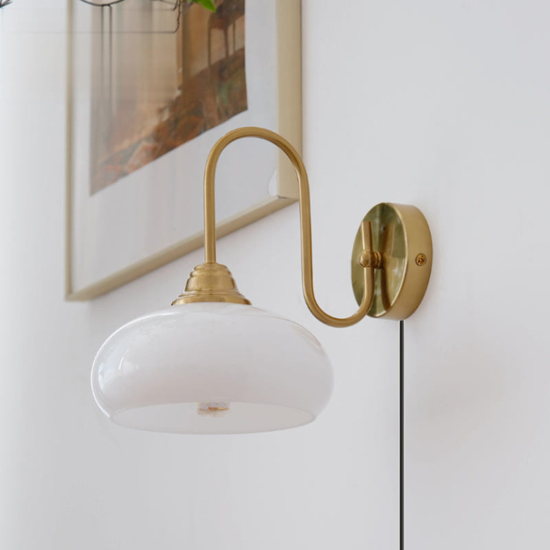 Valentina Glass Plug-in Wall Lamp