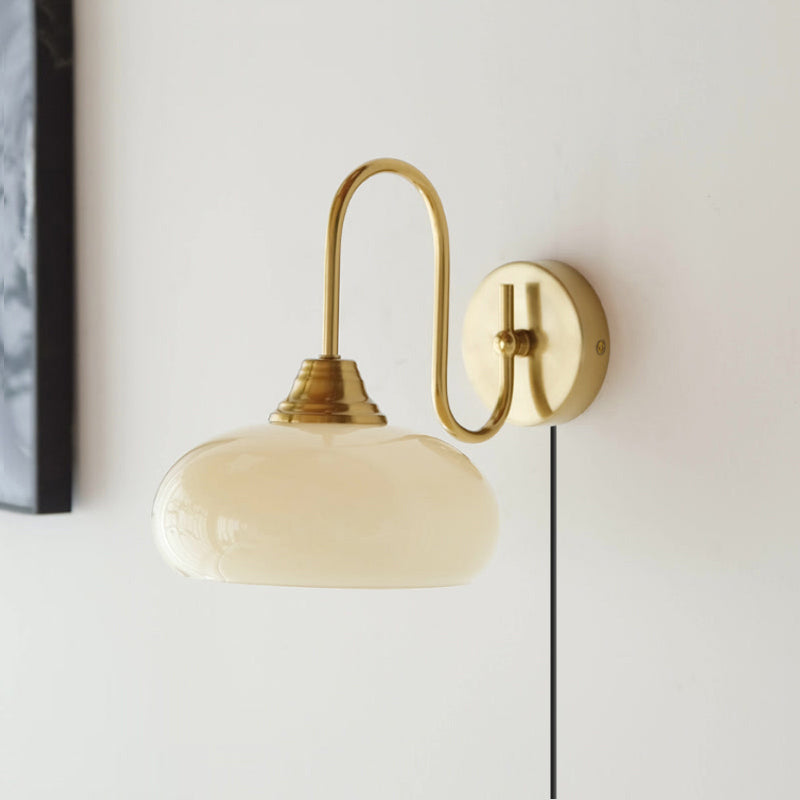 Valentina Glass Plug-in Wall Lamp