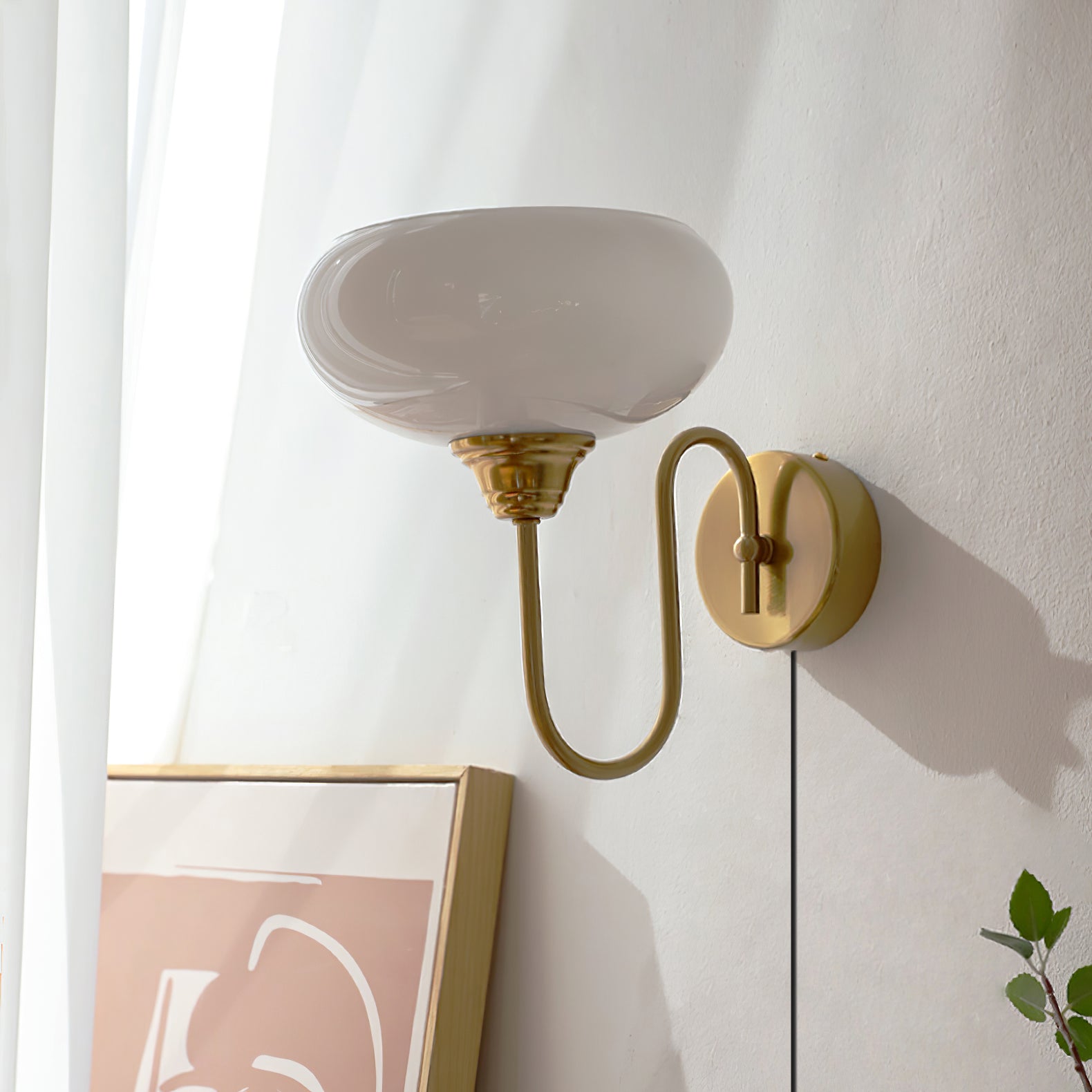 Valentina Glass Plug-in Wall Lamp