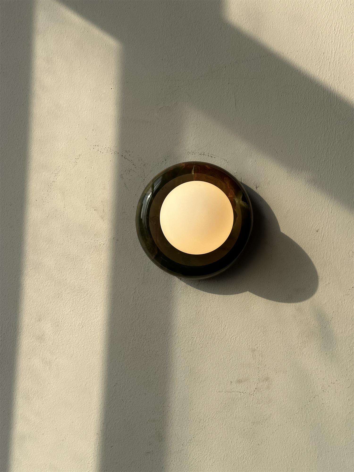 Cemaros Modern Minimalist Jade Glass Wall Lamp - Letslighting