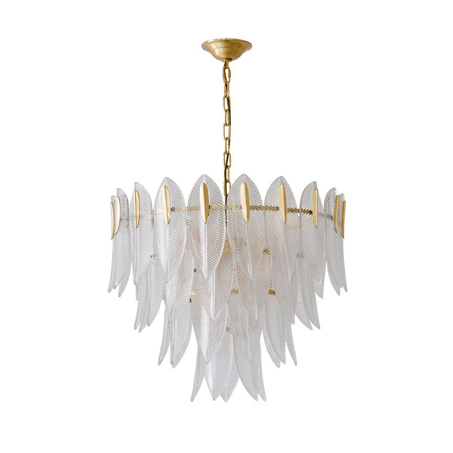 Ivthayra Postmodern Luxury Brass Glass Chandelier - Letslighting