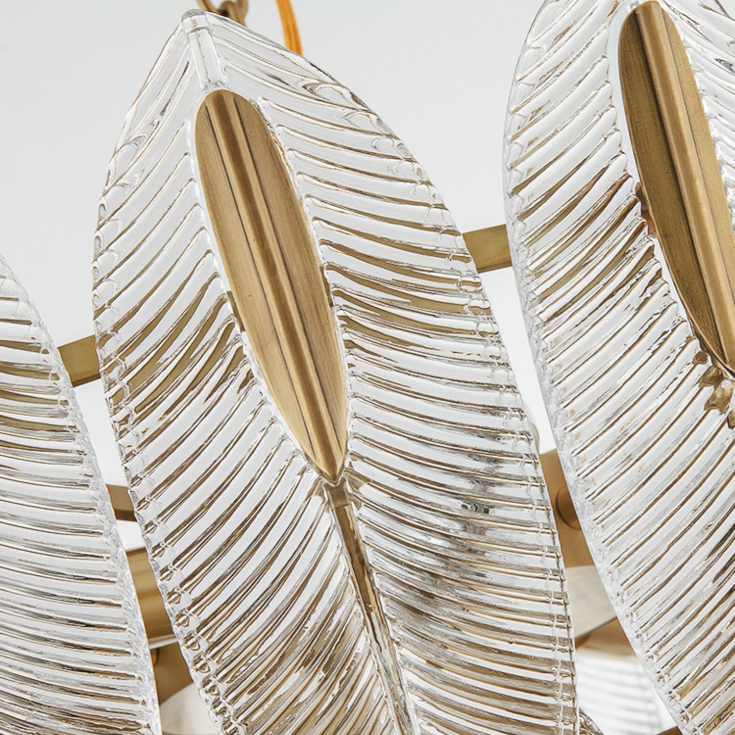 Ivthayra Postmodern Luxury Brass Glass Chandelier - Letslighting