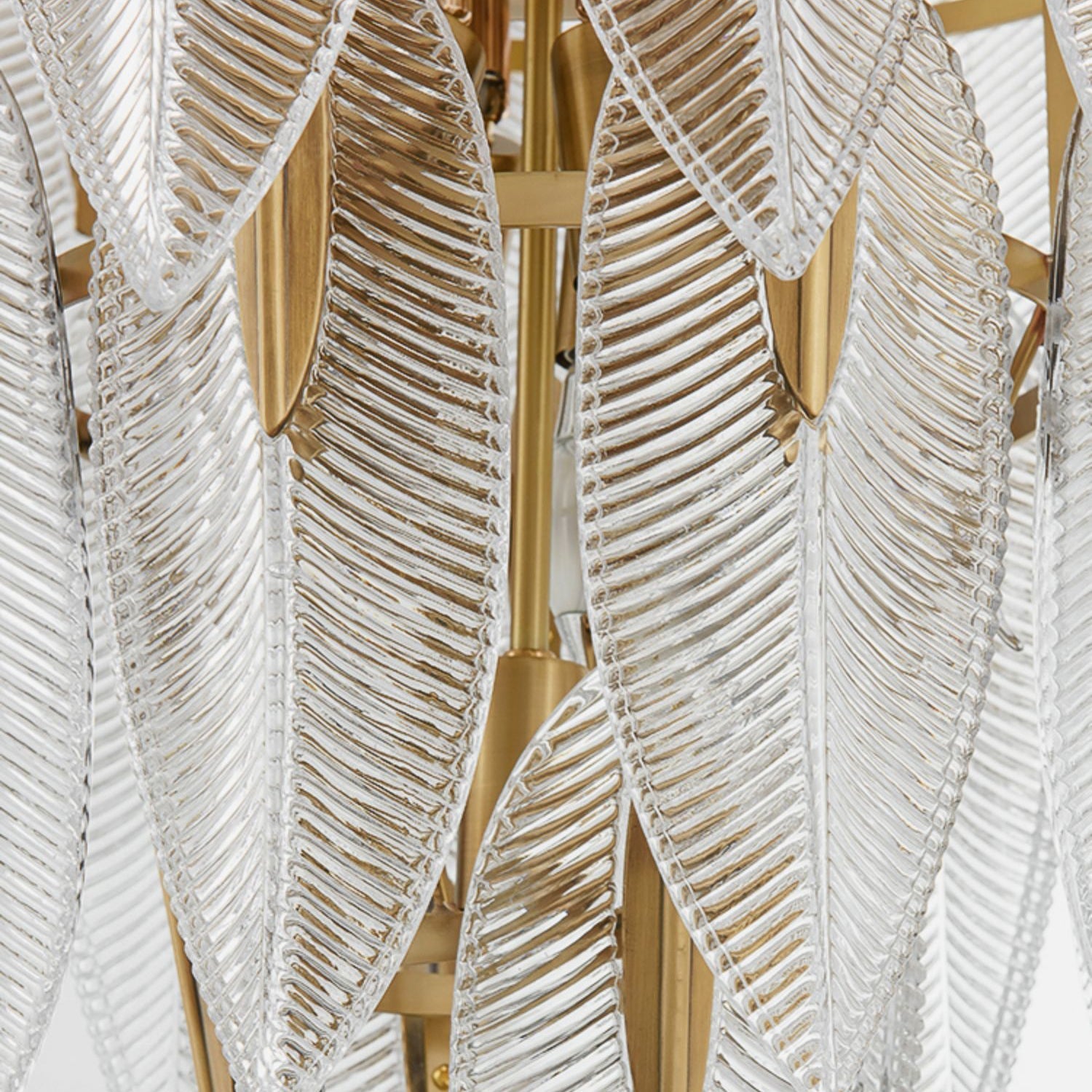 Ivthayra Postmodern Luxury Brass Glass Chandelier - Letslighting