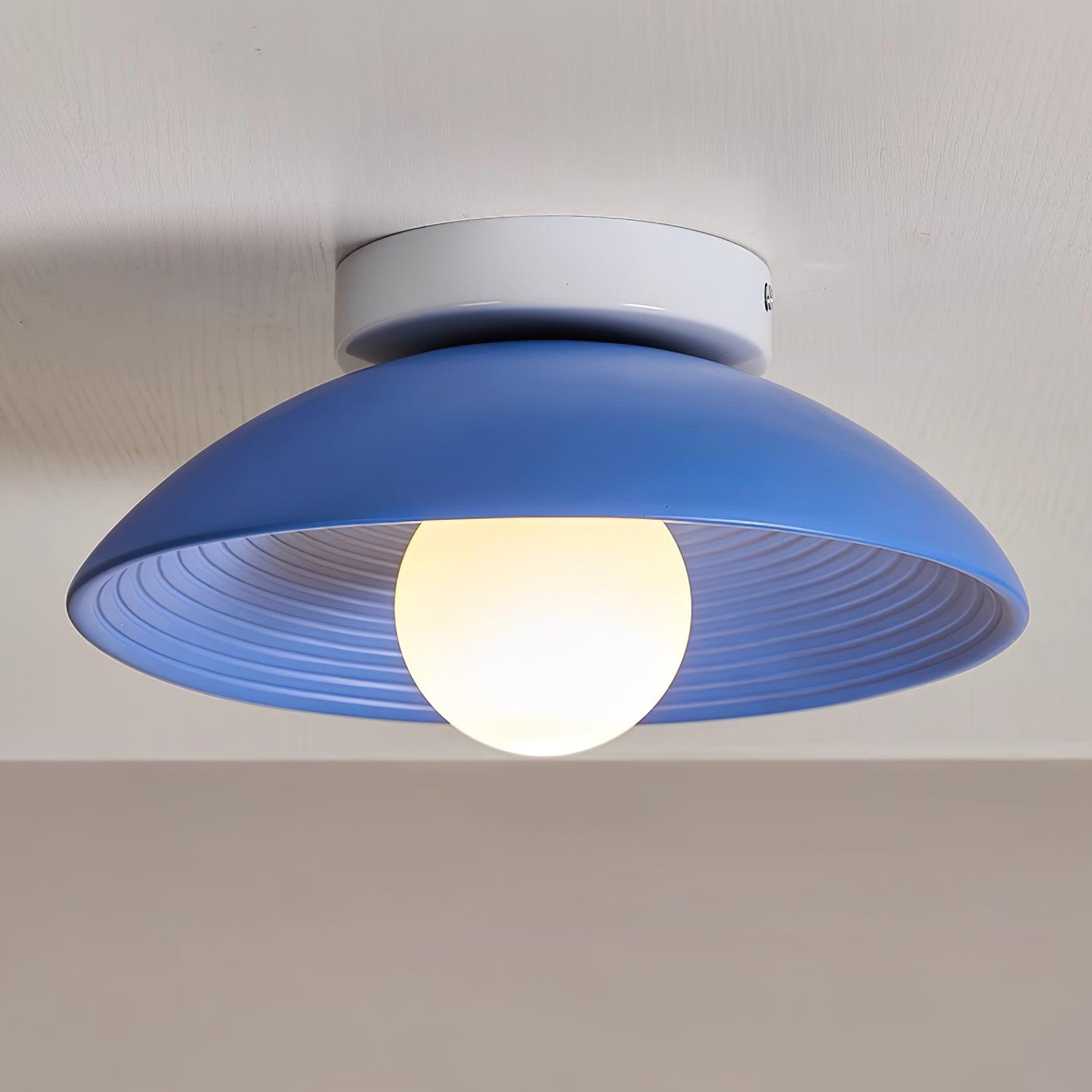 Orvian Wooden Flush Mount Ceiling Light with Round Globe - Letslighting