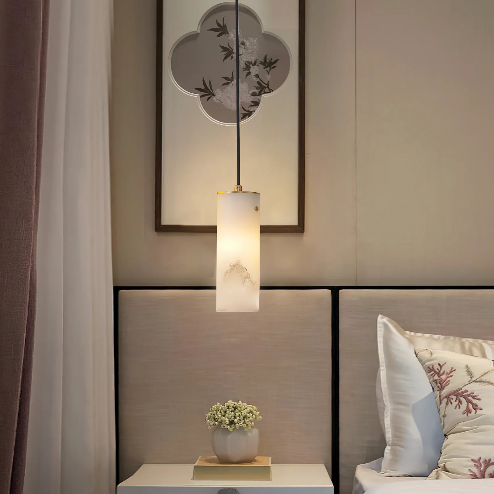 Kristy Modern Pendant Light Alabaster - Letslighting