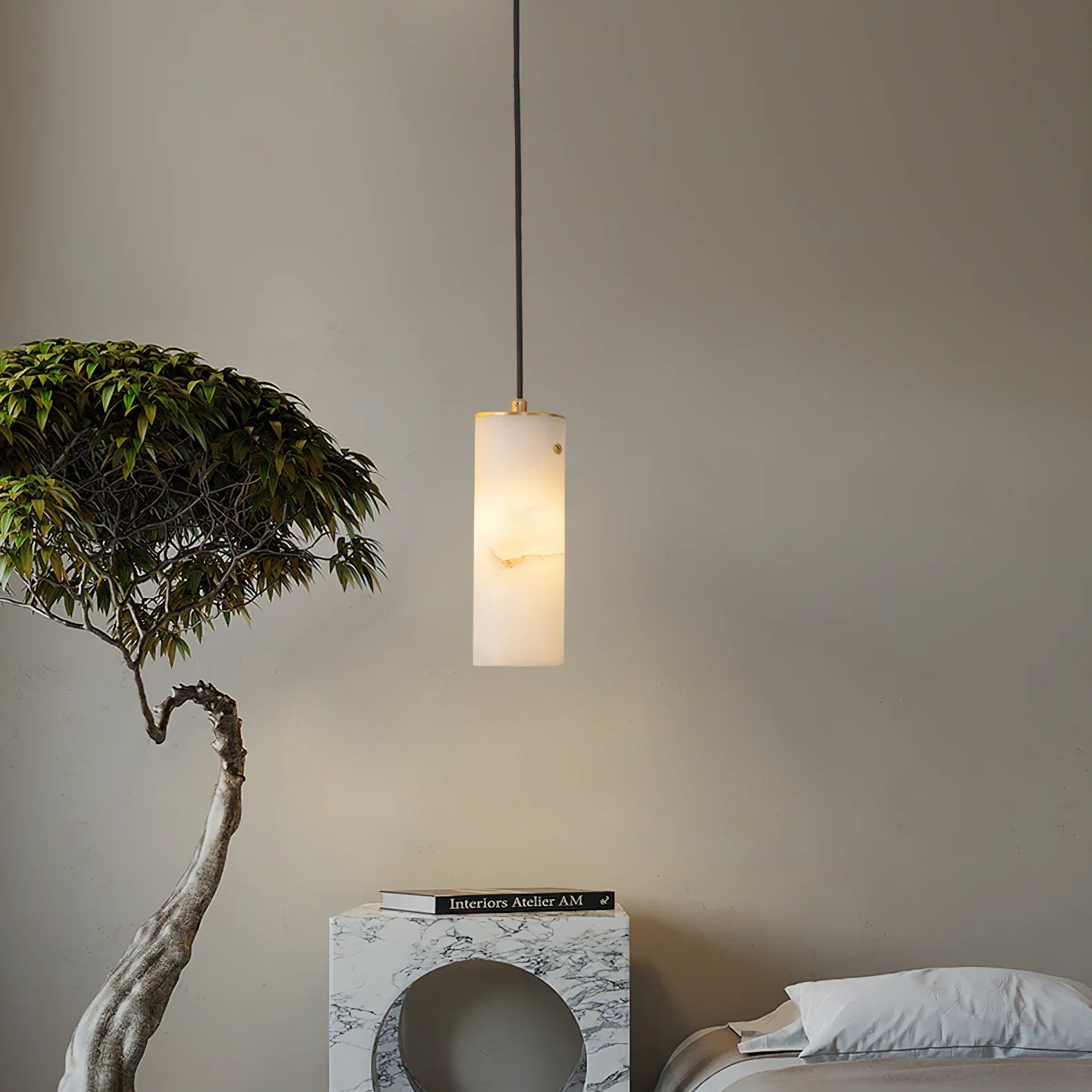 Kristy Modern Pendant Light Alabaster - Letslighting