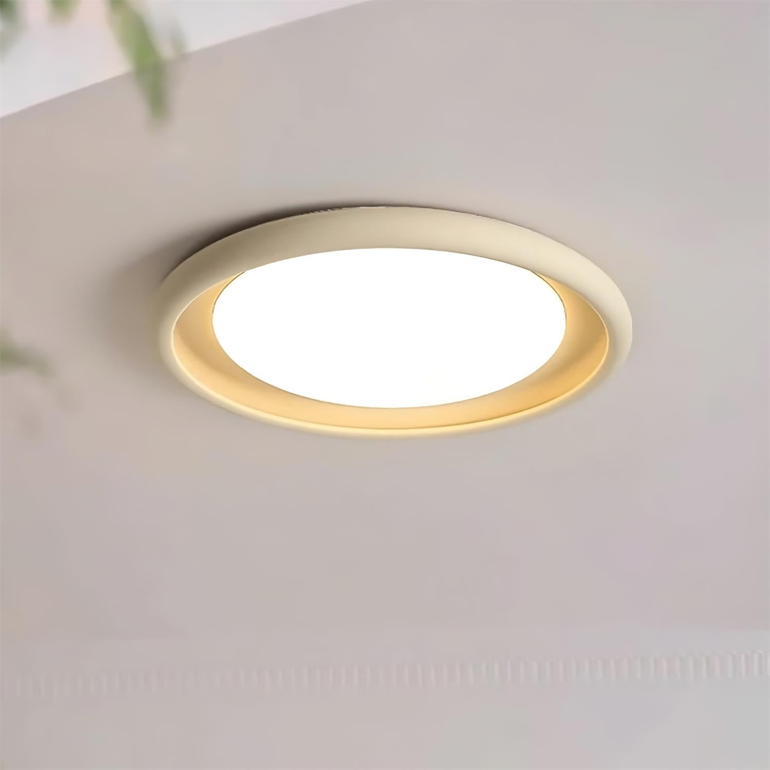 Nuria Ceiling Lamp Round Silhouette Minimalist Ambient - Letslighting