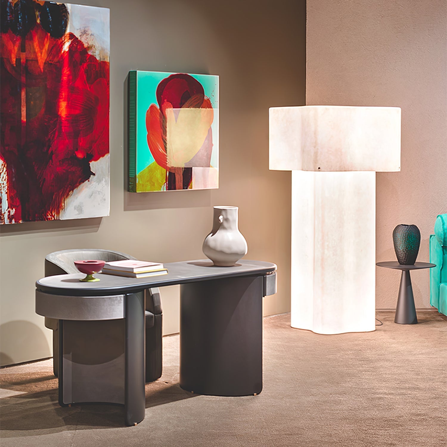 Loneo Minimalist FRP Floor Lamp - Letslighting