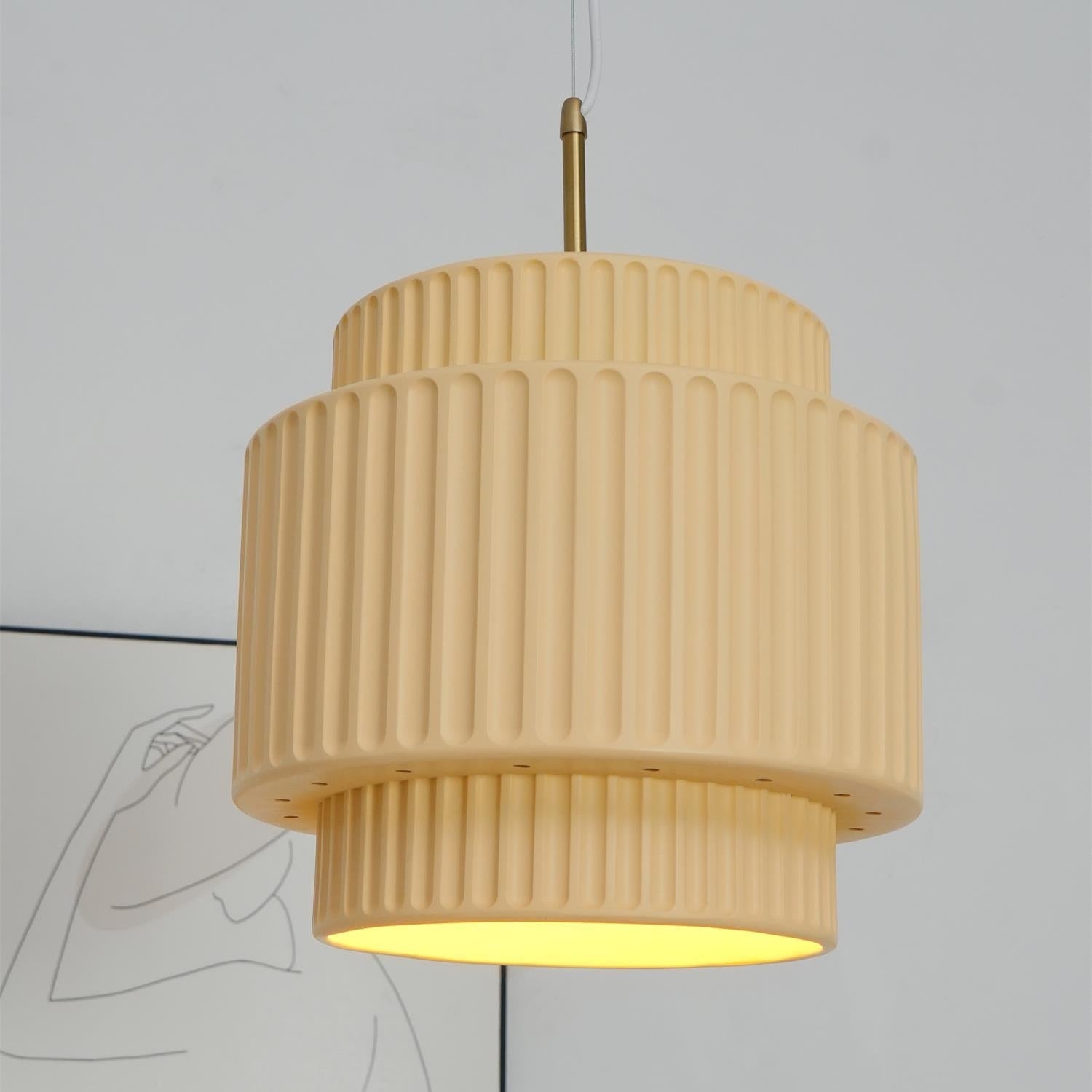 Aurelia Ribbed Pendant Light - Letslighting