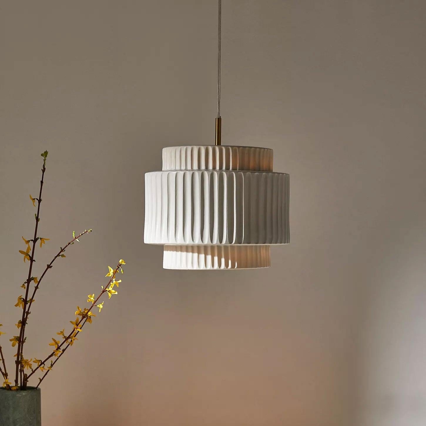 Aurelia Ribbed Pendant Light - Letslighting