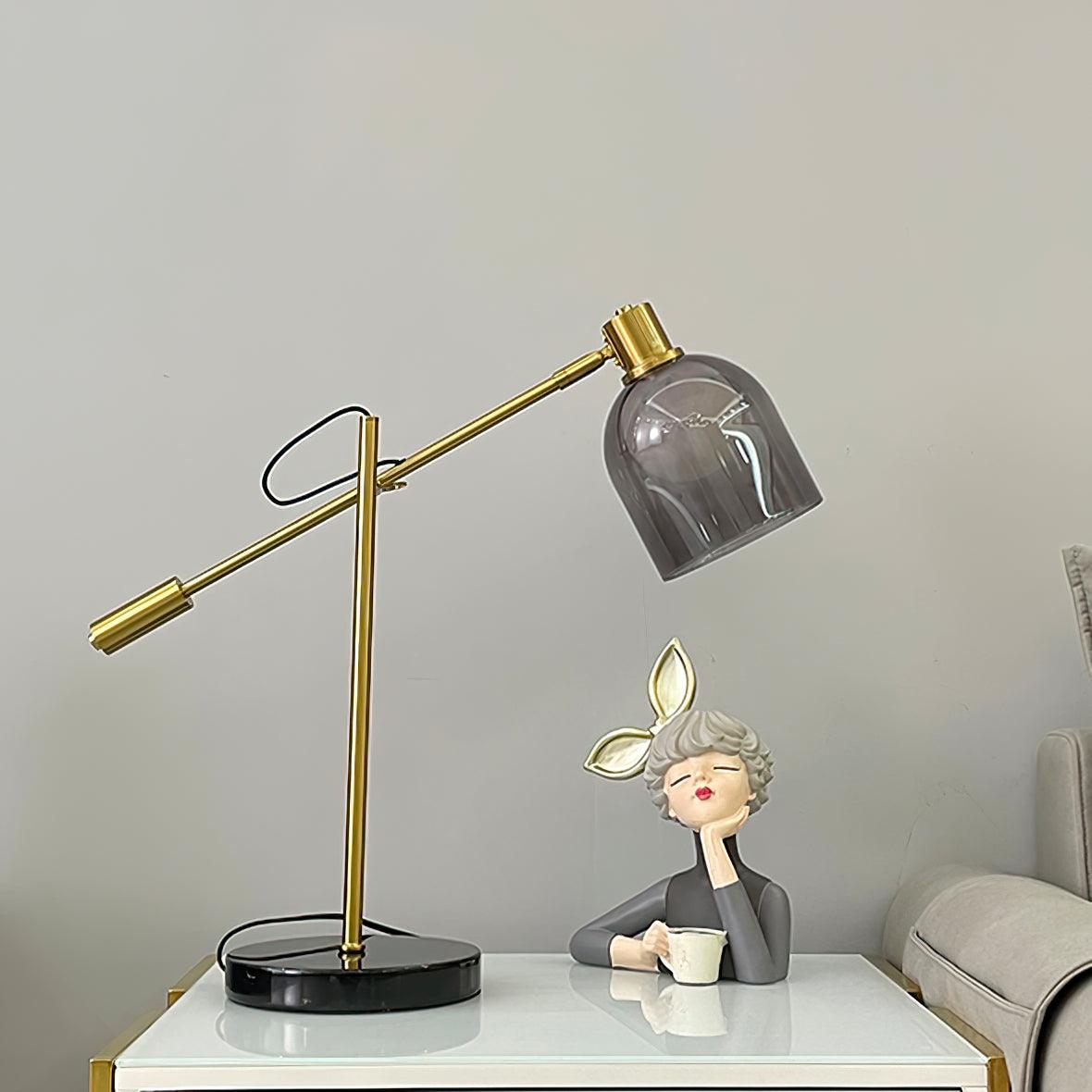 Nelia Marble Industrial Table Lamp - Letslighting