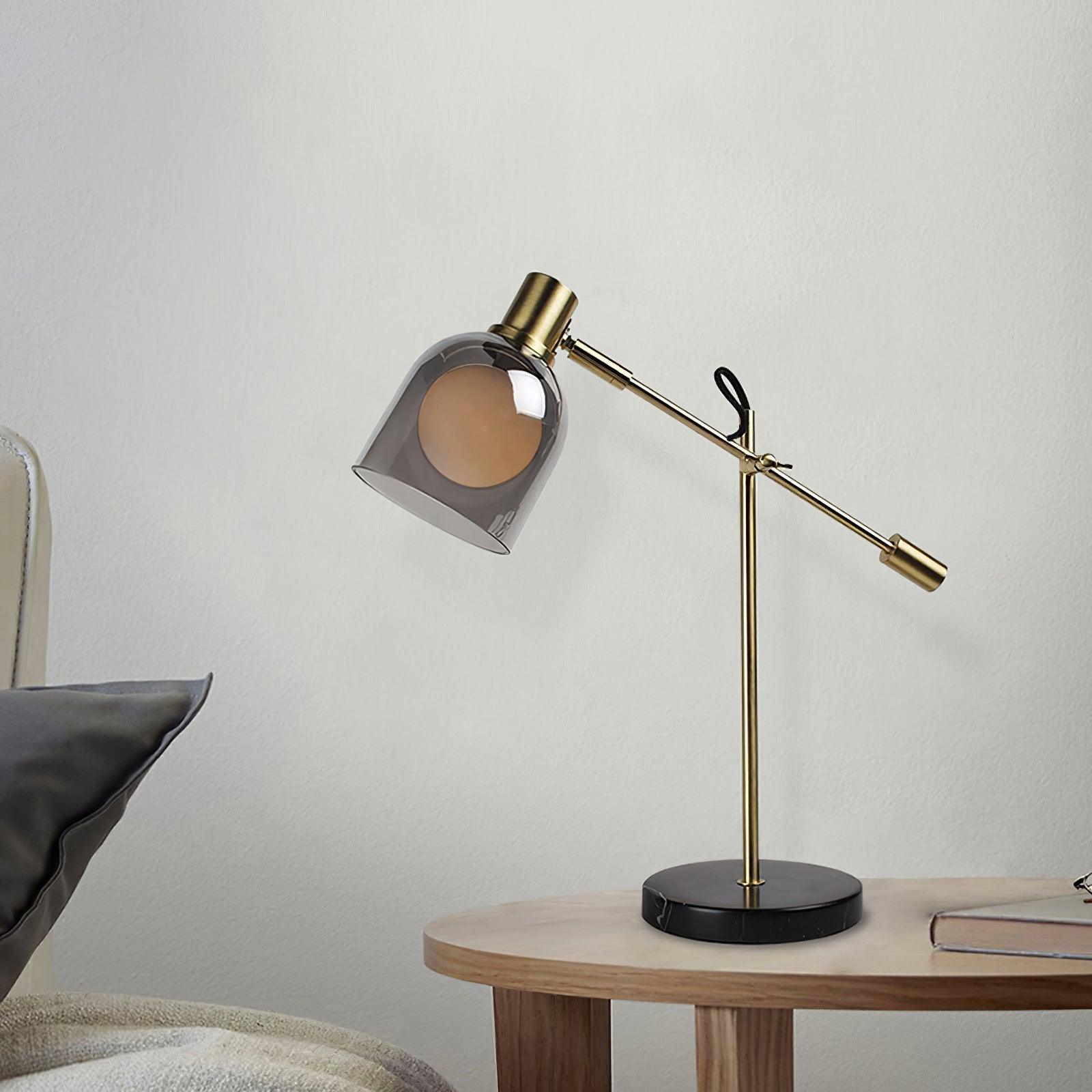 Nelia Marble Industrial Table Lamp - Letslighting