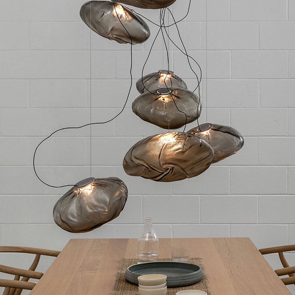 Arisha Minimalist Bubble Pendant Light Glass Living Room Dining Room - Letslighting