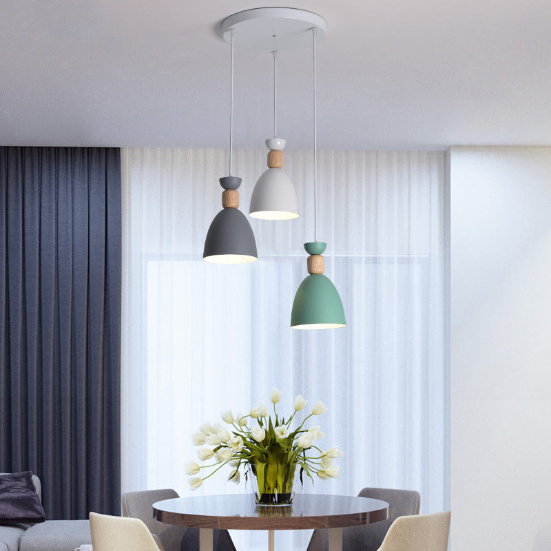 Valentina Modern Minimalist LED Pendant Light /Wood Living Room/Bedroom - Letslighting