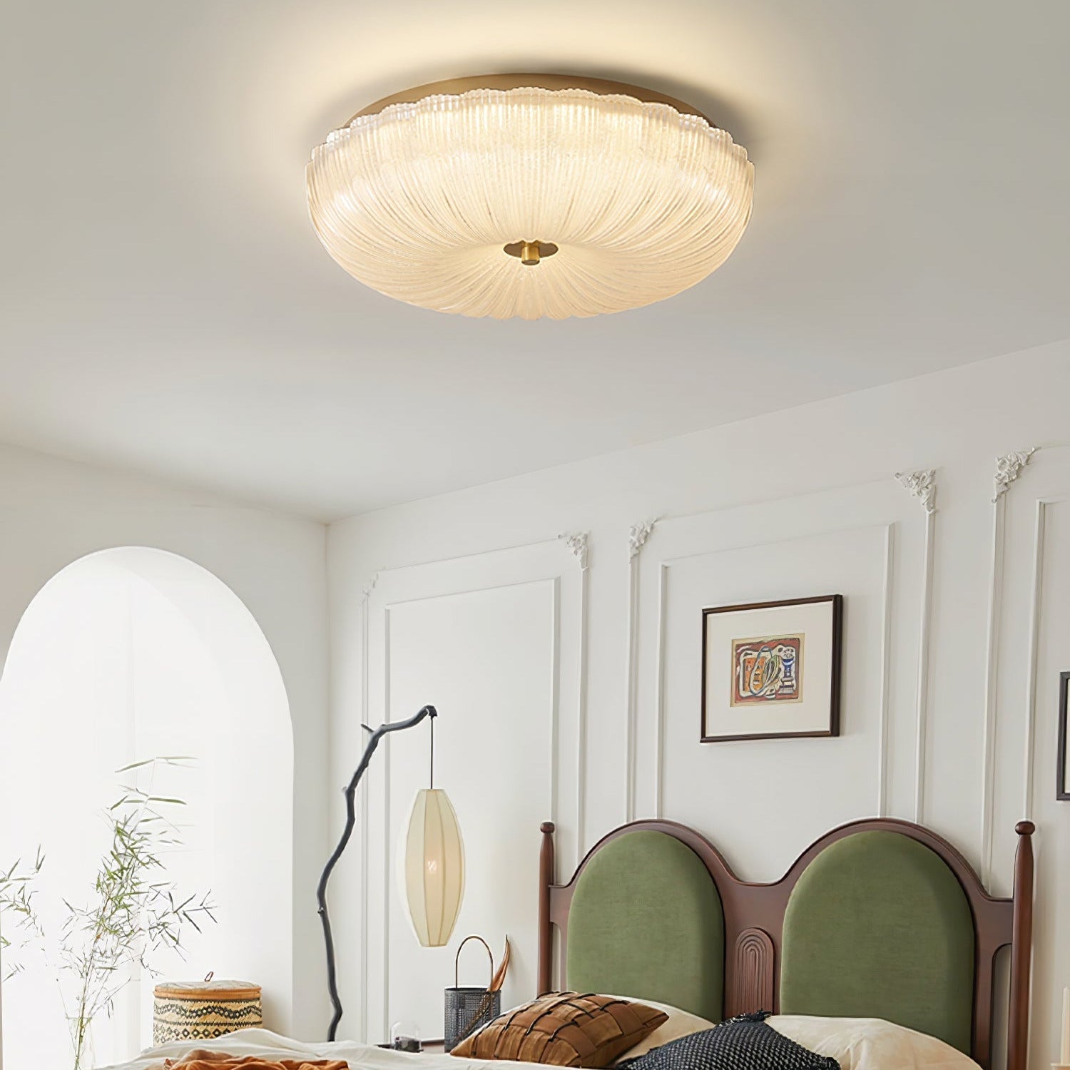 Kristy  Ripple Glass  Ceiling Light