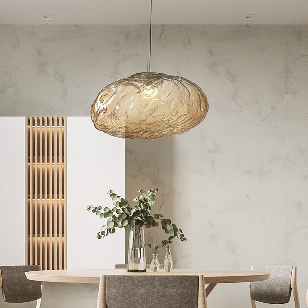 Arisha Minimalist Bubble Pendant Light Glass Living Room Dining Room - Letslighting