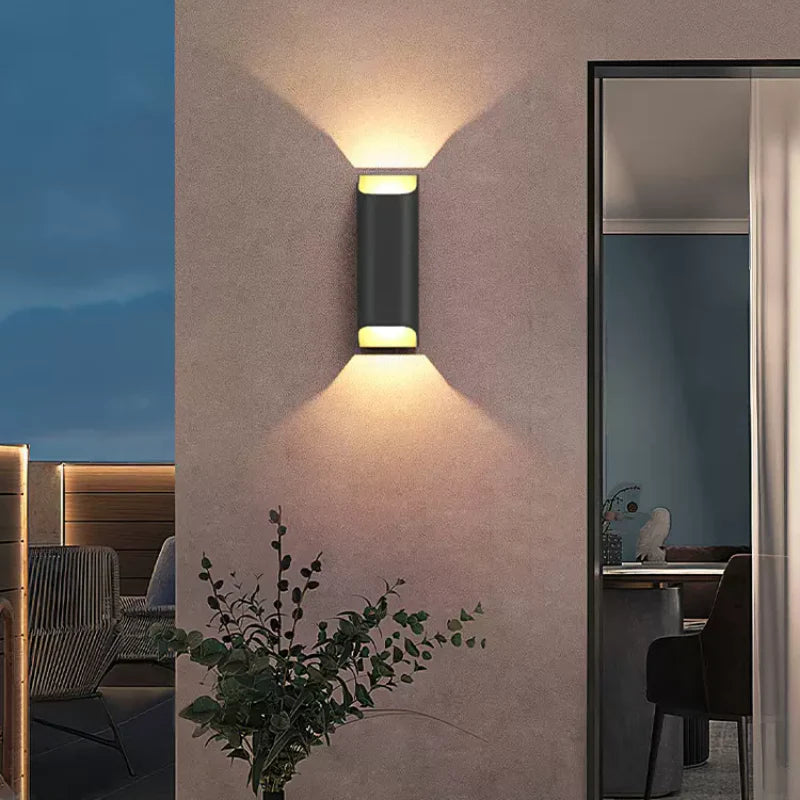 Ray Modern LED Outdoor Wall Lamp Metal Courtyard