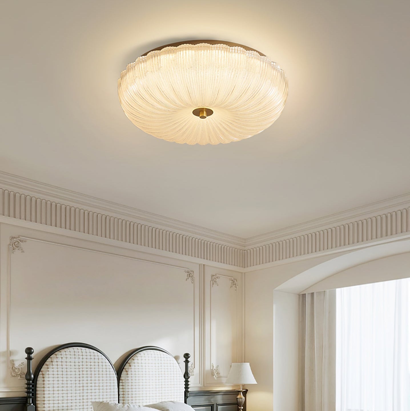 Kristy  Ripple Glass  Ceiling Light