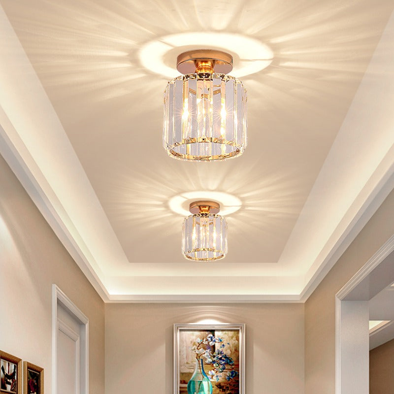 Arisha Modern /Crystal Flush Mount Ceiling Light, 3 Colors - Letslighting