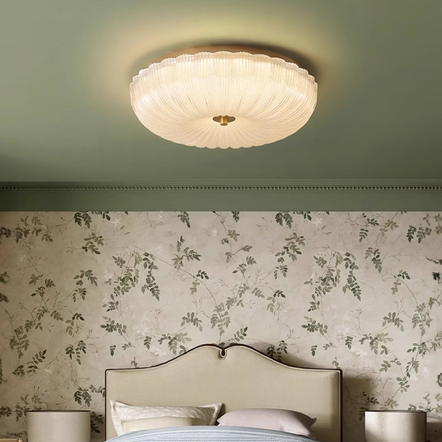Kristy  Ripple Glass  Ceiling Light