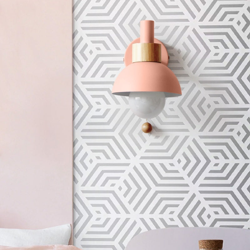 Valentina Modern LED Wall Lamp Glass Bedroom White/Yellow/Pink/Green - Letslighting
