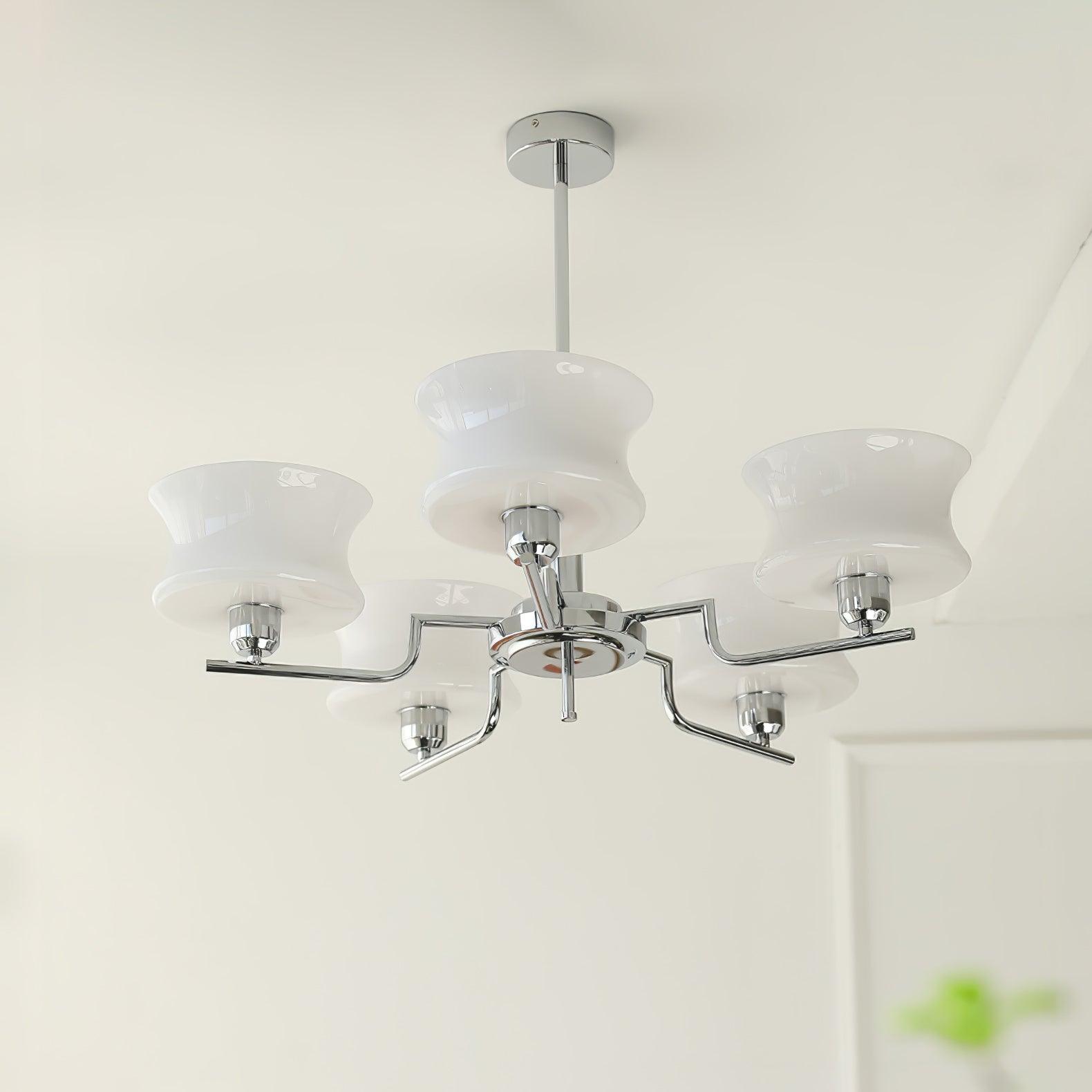 Lustra Chandelier Natural Gold Vintage Glass - Letslighting