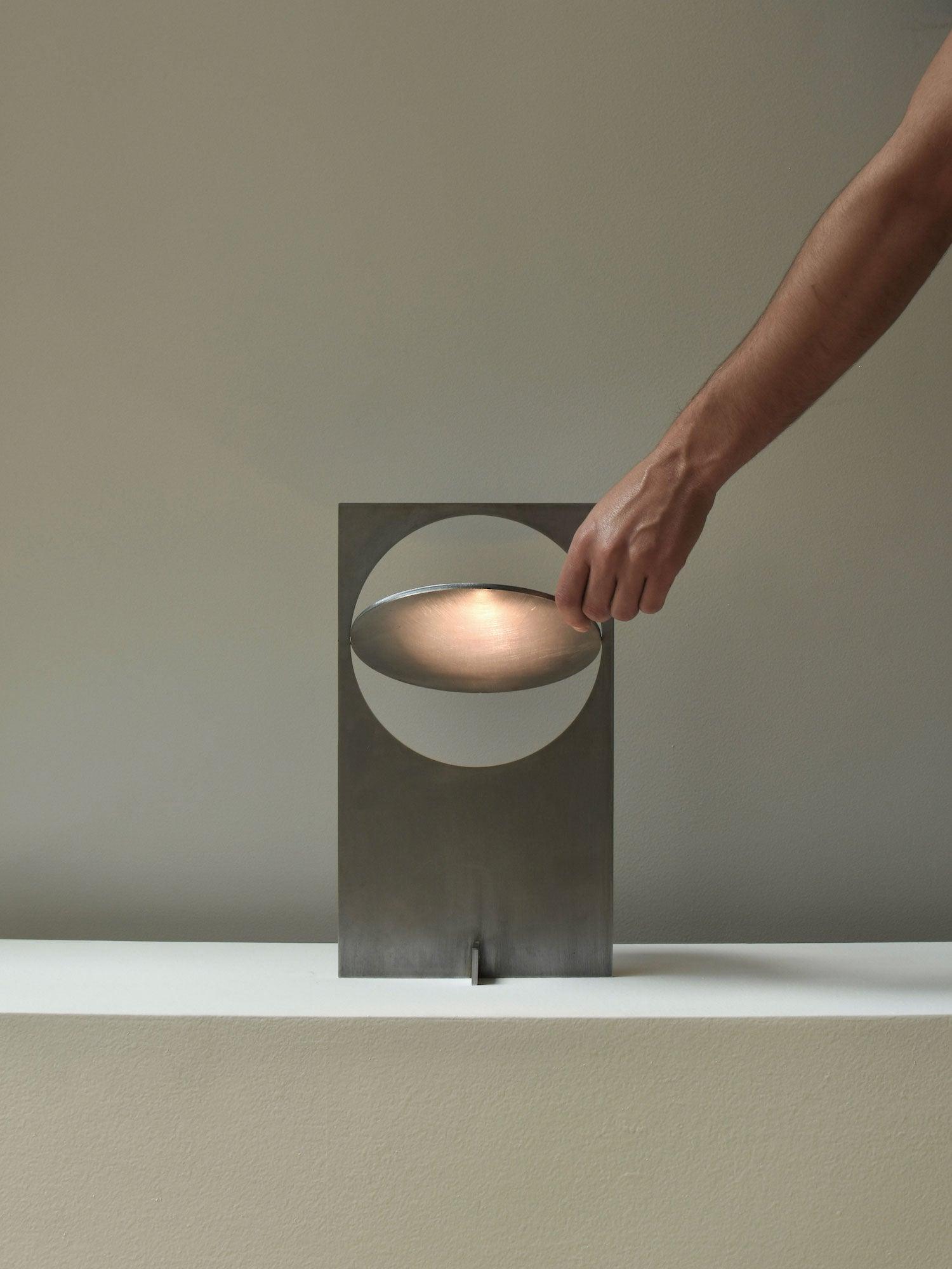 Orona Steel Futuristic Table Lamp - Letslighting