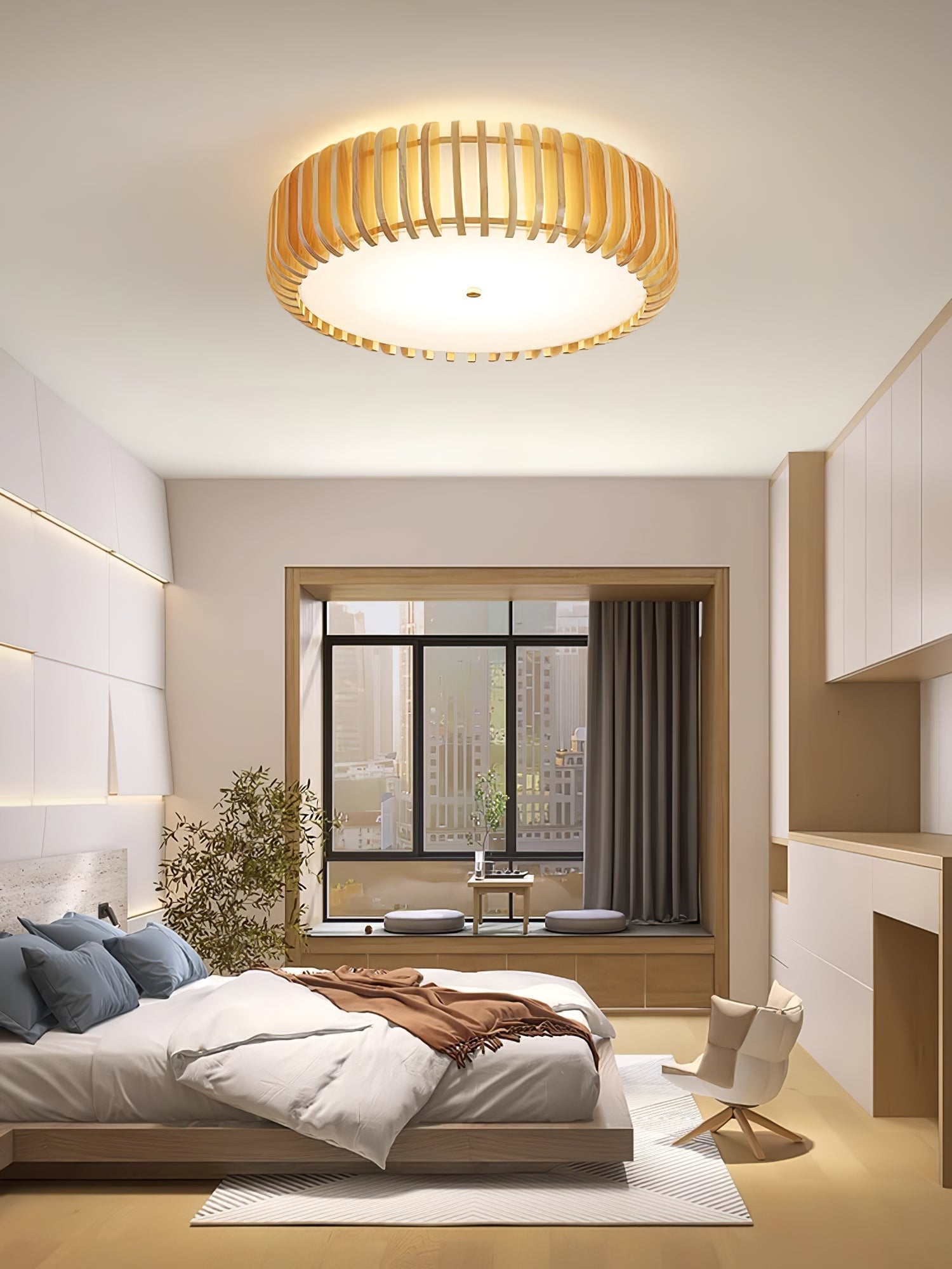 Vezorus Premium Elegance Wood Ceiling Lamp - Letslighting