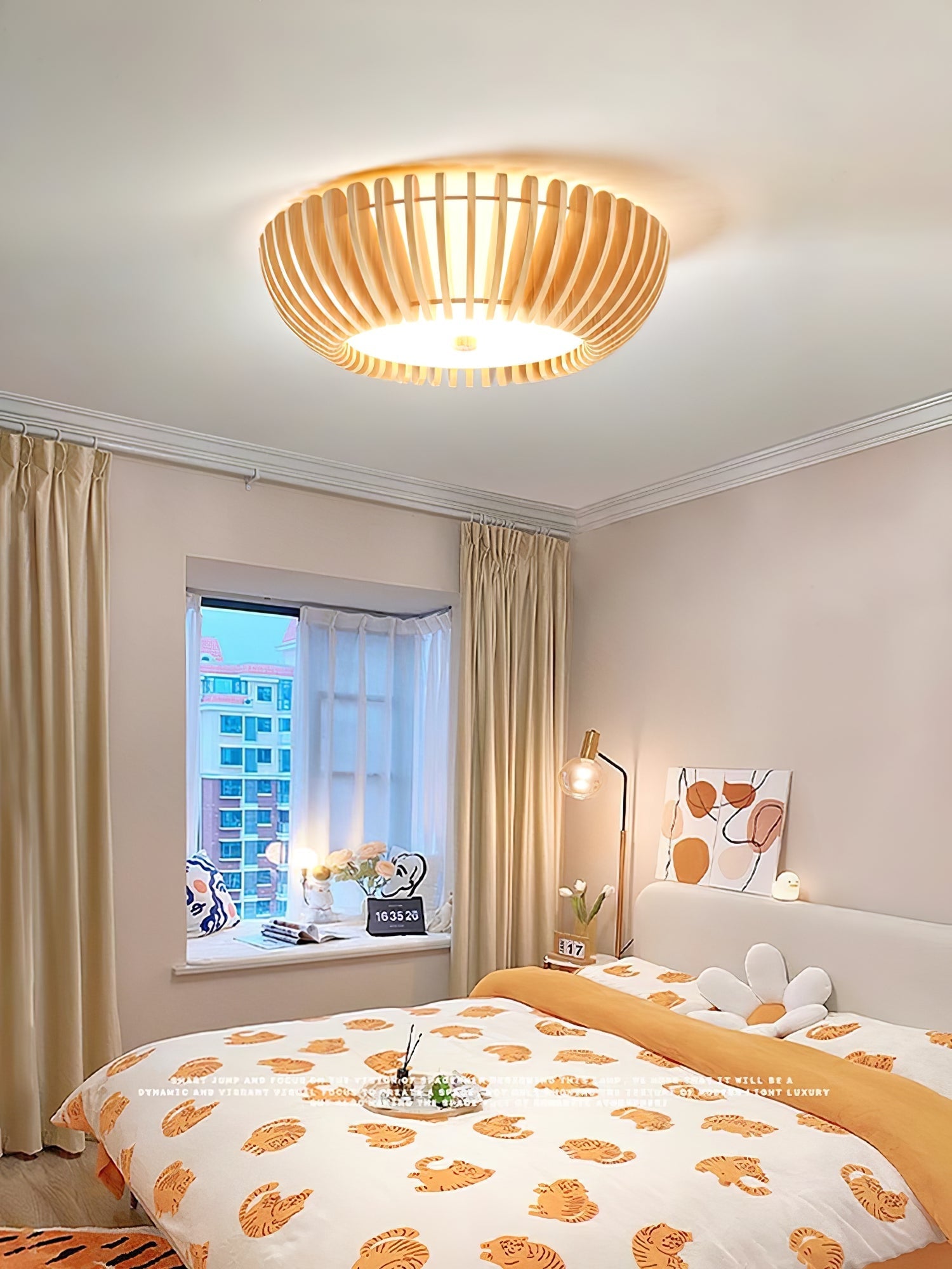 Vezorus Premium Elegance Wood Ceiling Lamp - Letslighting