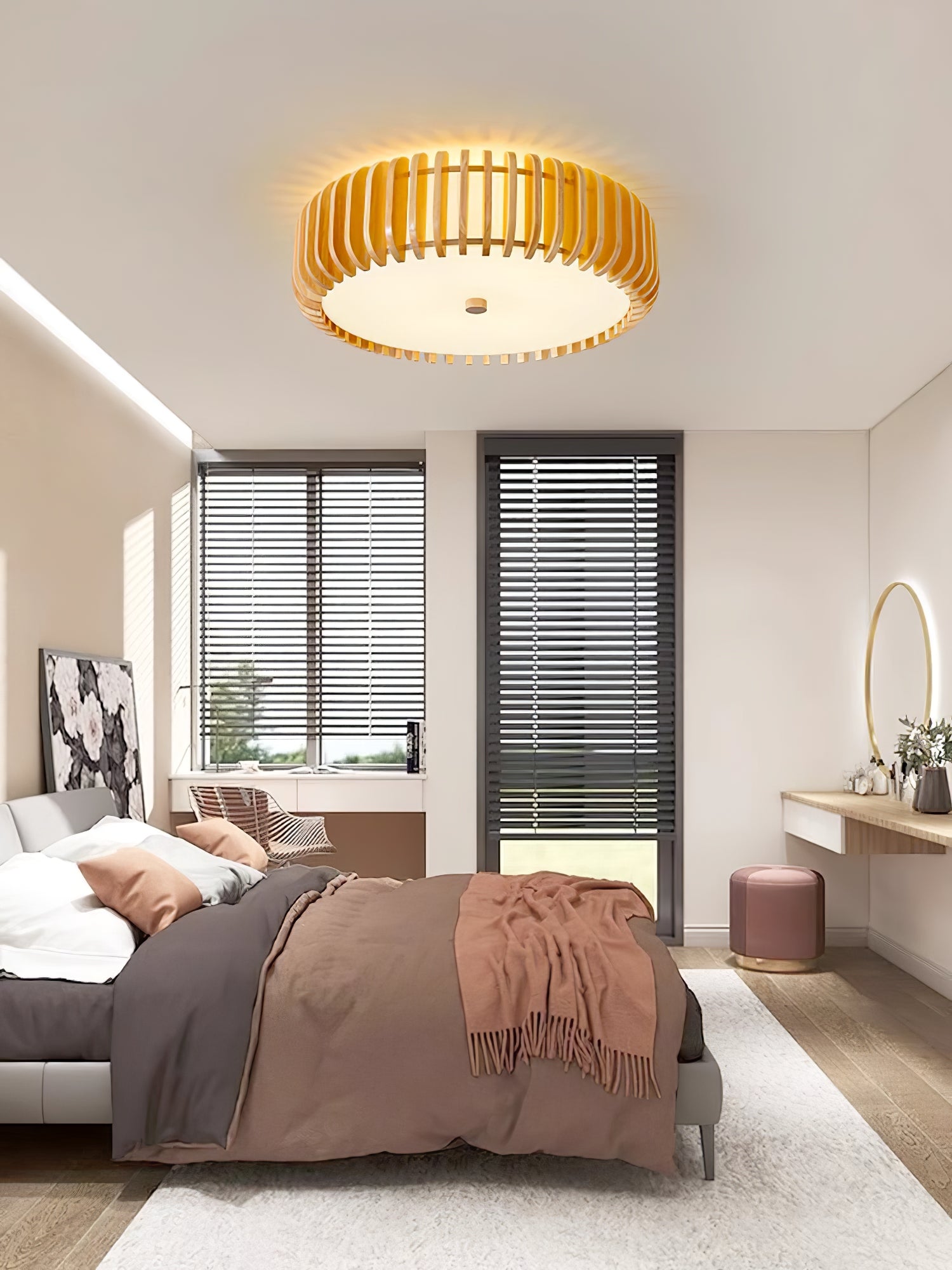 Vezorus Premium Elegance Wood Ceiling Lamp - Letslighting