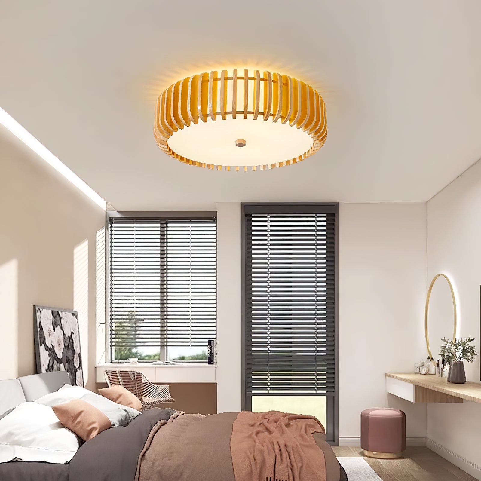 Vezorus Premium Elegance Wood Ceiling Lamp - Letslighting