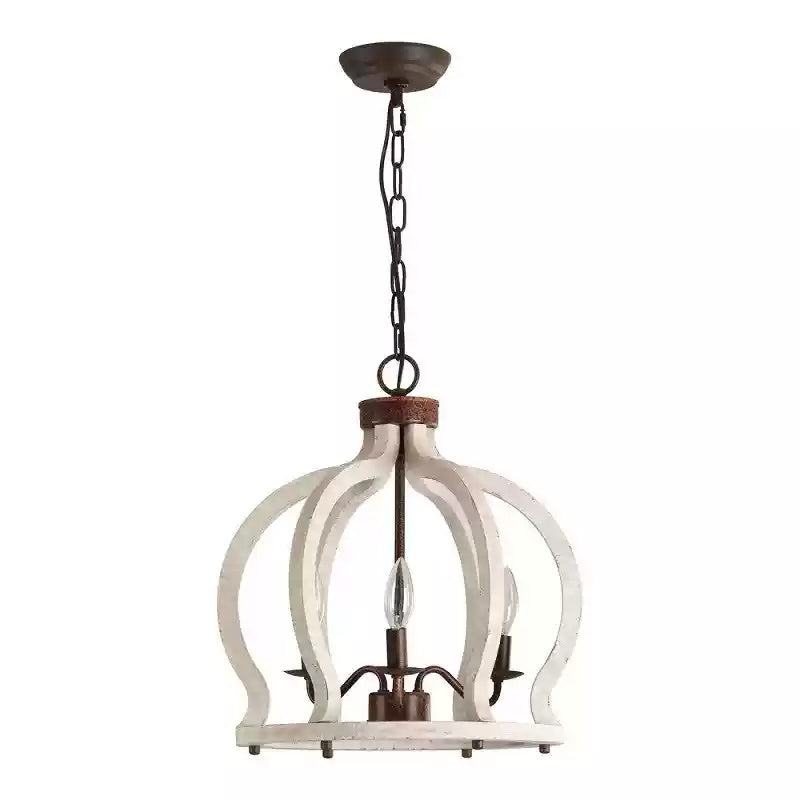 Vivinir Vintage Industrial Aura Farmhouse Wooden Pendant Lamp - Letslighting