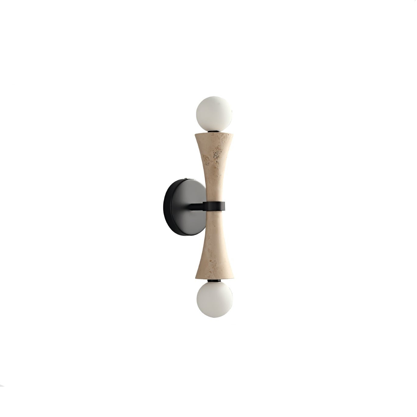 Oloriel Sculptural Travertine Wall Light - Letslighting