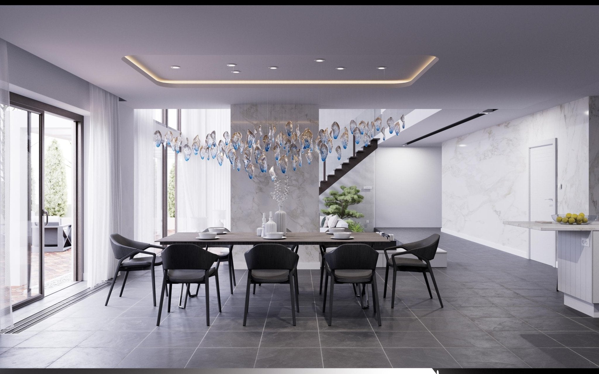 Ocean Drift Blown Glass Customize Chandelier - Letslighting
