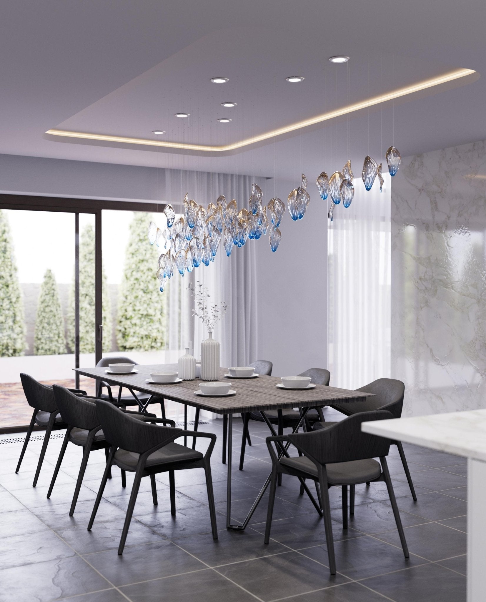 Ocean Drift Blown Glass Customize Chandelier - Letslighting