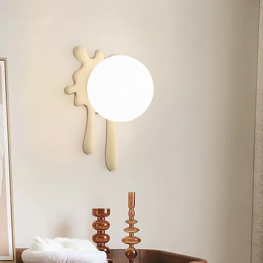 Wall Lamp Abstract Resin Splash Globe Light Playful Artistic - Letslighting