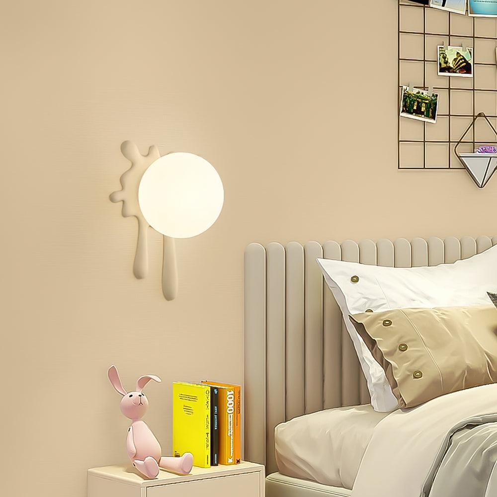 Wall Lamp Abstract Resin Splash Globe Light Playful Artistic - Letslighting