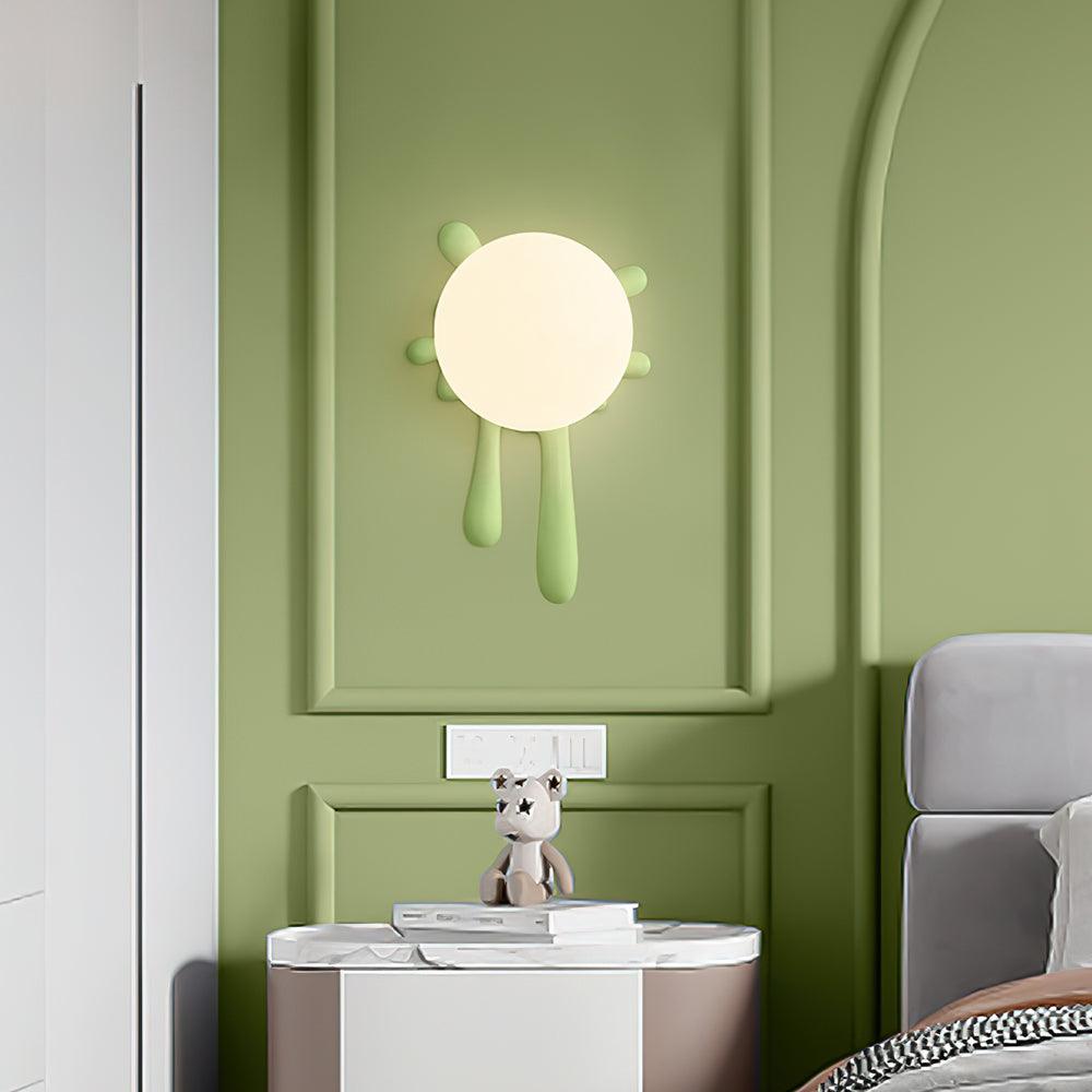 Wall Lamp Abstract Resin Splash Globe Light Playful Artistic - Letslighting
