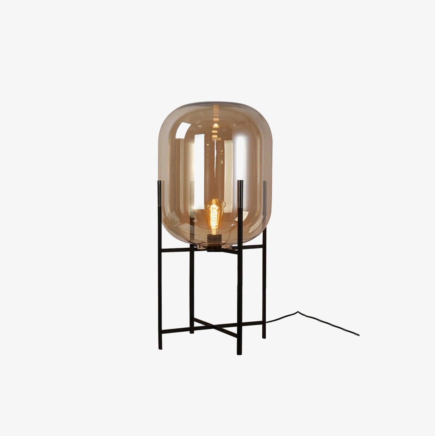 Halope Glass Industrial Table Lamp - Letslighting