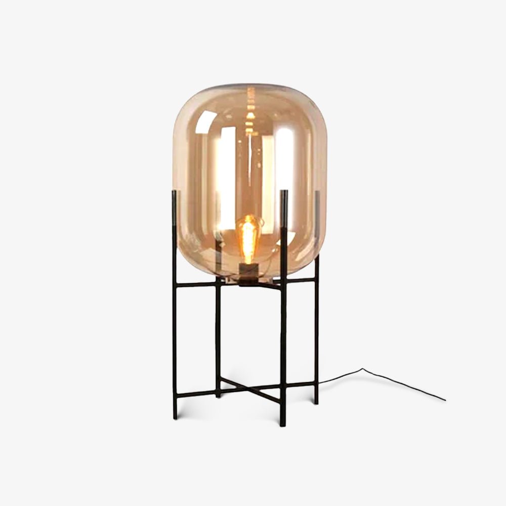 Halope Glass Industrial Table Lamp - Letslighting